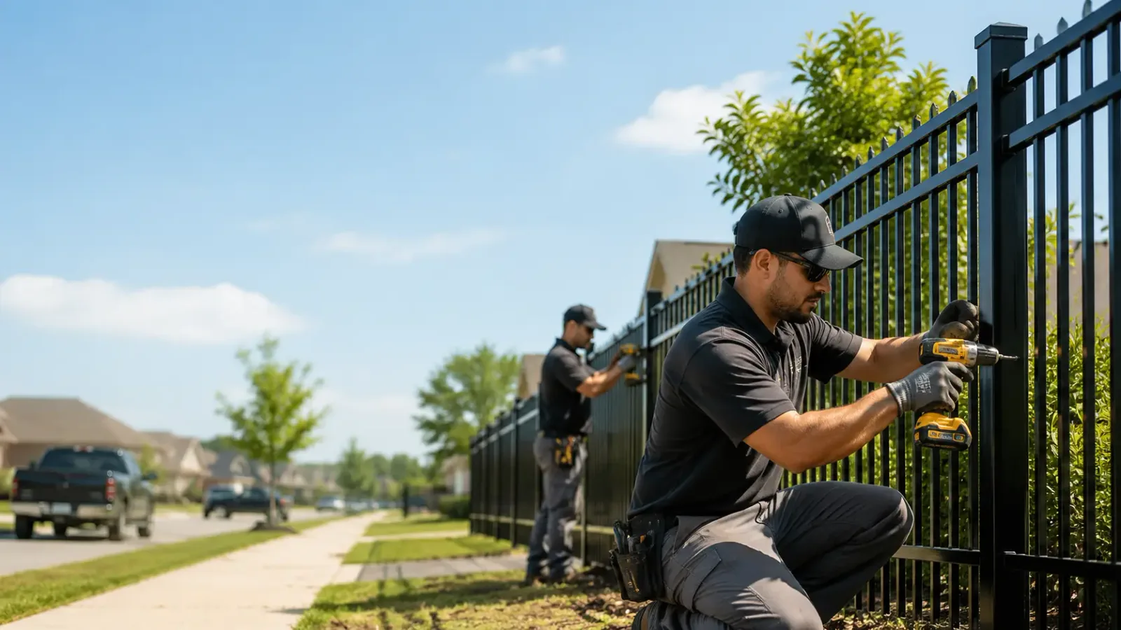 Metal Fence Installation in Shrewsbury, MA